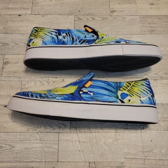 NEW Nike Court Rayale AC Print‎ Womens 10 Blue Canvas Slip-On Shoes Sneakers - Picture 11 of 13